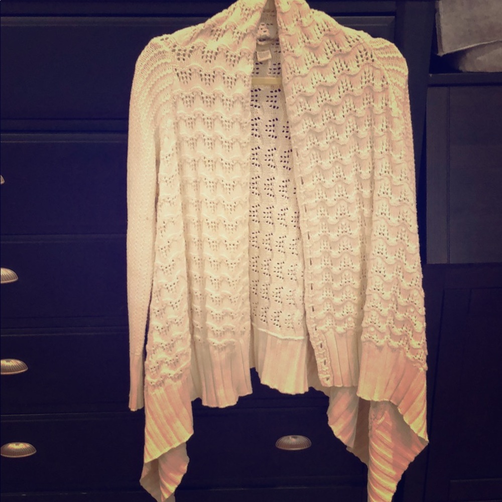 Lucky Brand Open Knit Cardigan, Oat